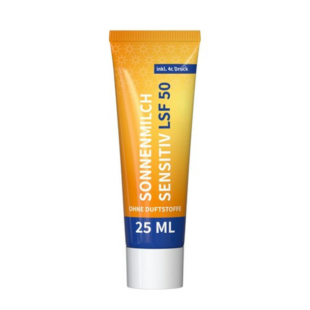 25 ml Tube - Sonnenmilch LSF 50 (sensitiv) - FullbodyPrint