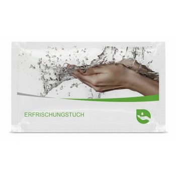 Sachet mit Erfrischungstuch