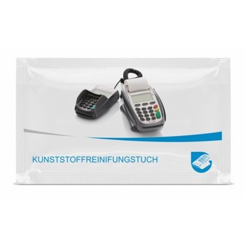 Sachet mit Kunststoffreinigungstuch